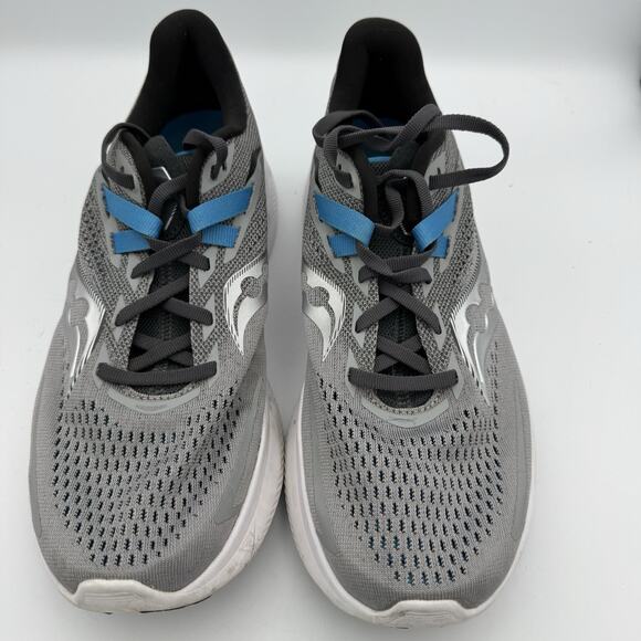 Saucony Ride 15 Shoes Mens 9 Alloy Topaz Road Running Trainer Support